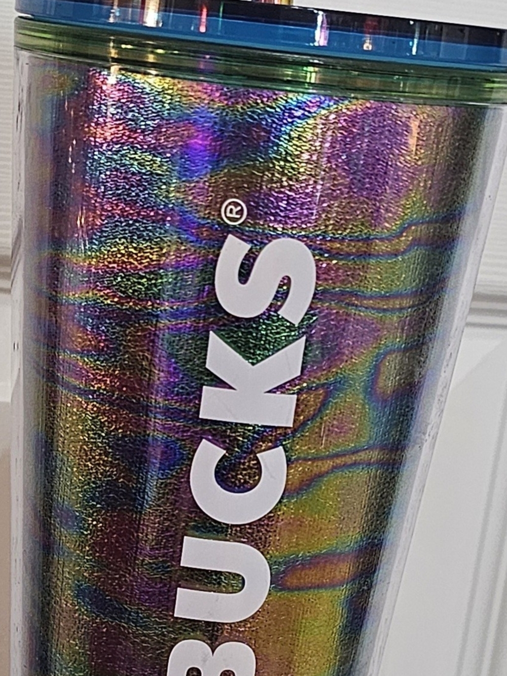 Starbucks Iridescent Purple-Green Logo Tumbler - Picture 2 of 5